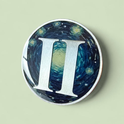 2 Year Sobriety Coin - Joy and Energy. Hummingbird - AA 2 years sober chip.