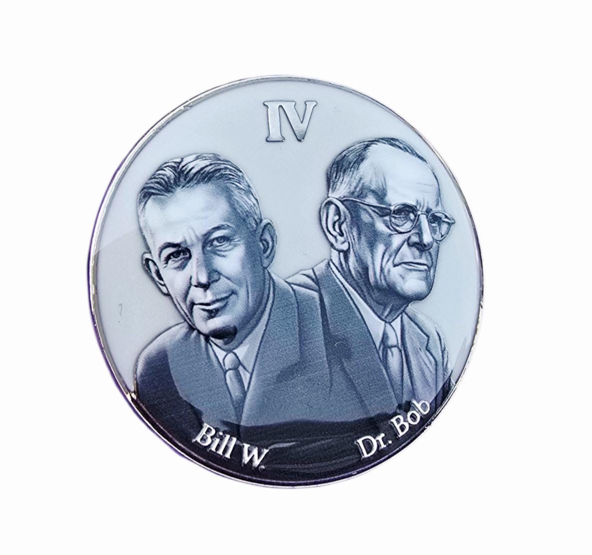 Four Year Sobriety Coin - Four Year AA Founders Chip.